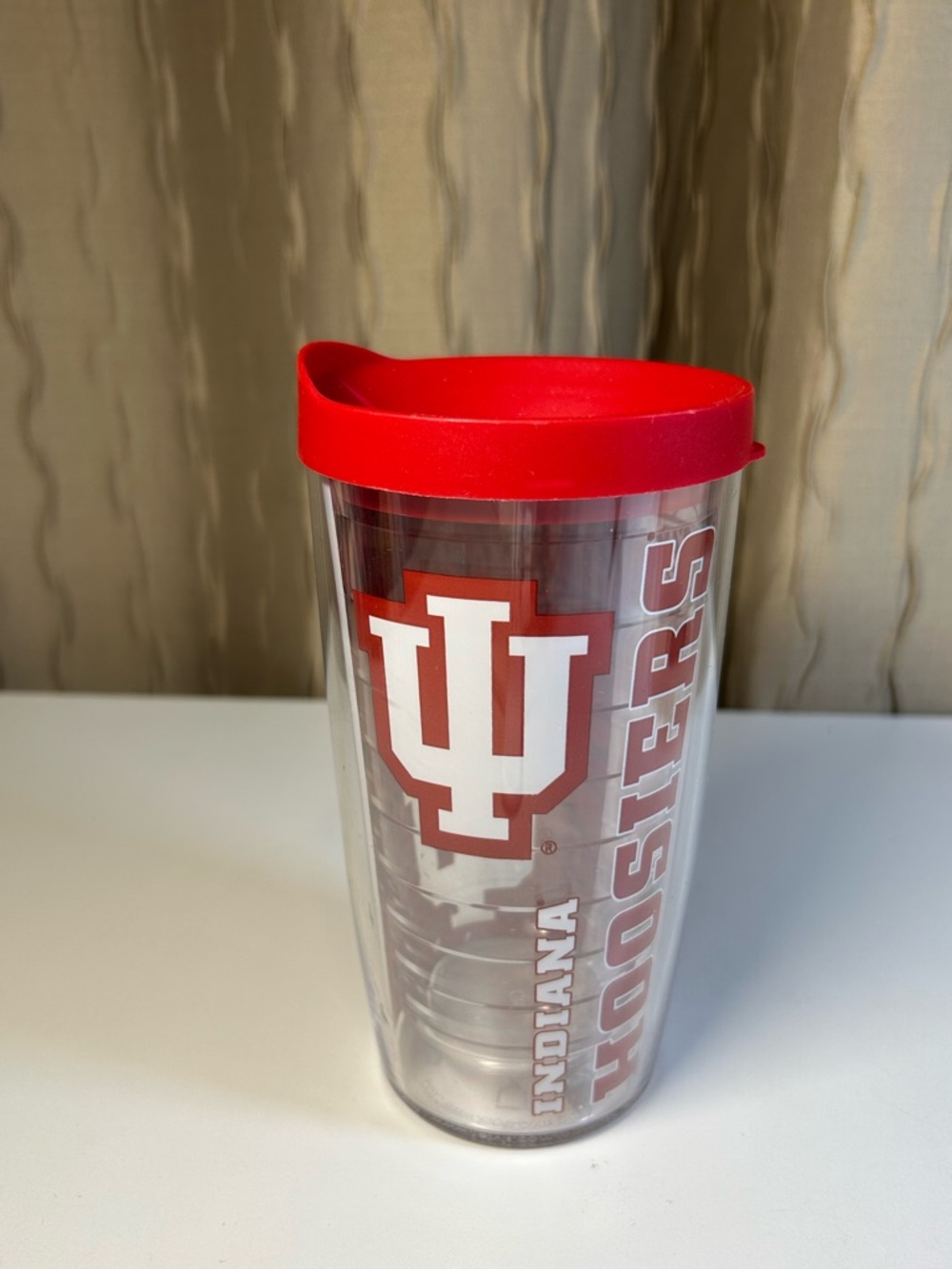 Tervis Indiana Hoosiers Insulated Tumbler Red Lidded Plastic Cup Hot Cold 16 oz